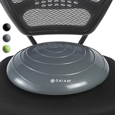Gaiam Balance Disc Stability Core Trainer Wobble Cushion For Home Office Chair