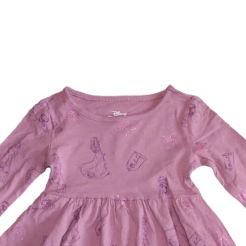 Disney Princess Graphic Print Long Sleeve Toddler Girl's Dress - NWT - Picture 3 of 4