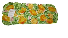 House & Garden 100% Melamine  LEMONS~CITRUS Serving Tray 19" X 8"