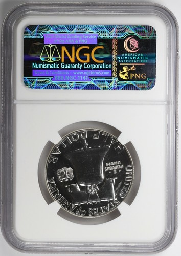 1957 Proof Franklin Half Dollar NGC PF68 50c - Picture 2 of 4