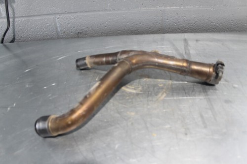 2007 HONDA CRF250R CRF 250 R EXHAUST MIDDLE MID Y PIPE JOINT CLAMP #22883 - Picture 2 of 4