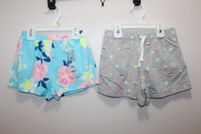 CARTER'S TODDLER GIRLS SHORTS SET OF 2 100 COTTON FLORAL FRUIT SIZE 24M