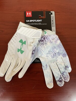 UNDER ARMOUR UA SPOTLIGHT LIMITED EDITION FOOTBALL GLOVES SIZE XL