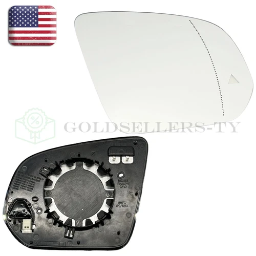 Passenger Side Mirror Glass w/Blind Spot for Mercedes GLE63 GLE53 AMG 2019-2024