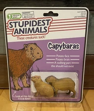 New Obvious Plant Stupidest Animals Capybaras Figure Internet Meme Art Toy /50