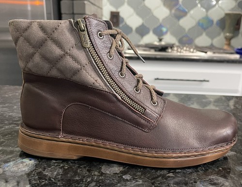 NAOT Castera Woman’s 42 US Size 11 Ankle Zip Boots Brown/Taupe New Without Box - Picture 3 of 11