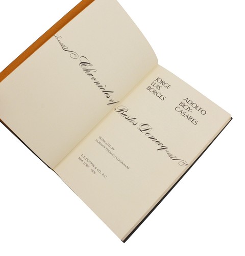Chronicles of Bustos Domecq ~ SIGNED by JORGE LUIS BORGES ~ First American ~ - Picture 7 of 9