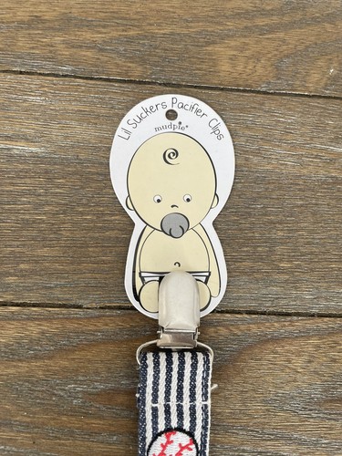 Mudpie Boys Pacifier Clip Sports Baseball, Football, Basketball NWT - Picture 2 of 5
