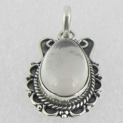 925 Sterlingsilber Anhänger Halskette Chalzedon Ethnisch Schmuck PS-2174 - 第 4/6 張圖片