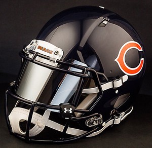 ***CUSTOM*** CHICAGO BEARS Full Size NFL Riddell SPEED Football Helmet | eBay