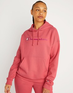 Champion Fleece Hoodie Sweatshirt Women's Script Logo Powerblend Relaxed Fit - Click1Get2 Sale