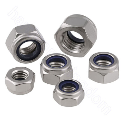 Pack of 10 JJDD Insert Hex Lock Nuts M12 304 Stainless Steel Plain Finish Polymer-Insert Lock Nut or Elastic Stop Nut Pack of 10 JJDD Insert Hex Lock Nuts M12 304 Stainless Steel Plain Finish Polymer-Insert Lock Nut or Elastic Stop Nut