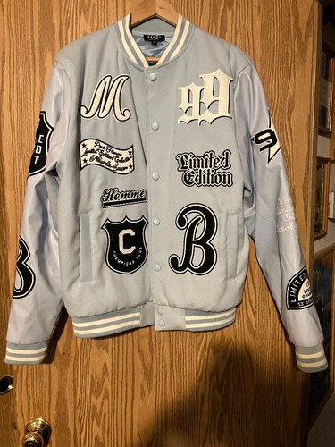 BOOHOO MAN LIMITED EDITION POUR HOMME VARSITY JACKET -size LARGE