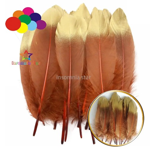 10Pcs/lot Goose Feathers for Crafts Jewelry Making DIY Plumas Wedding Decoration - Picture 31 of 39