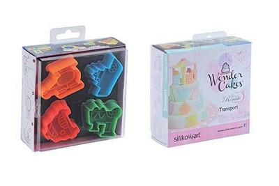 Cookie Cutter Transport with Ejector Set 4 Pieces Vehicles Travel