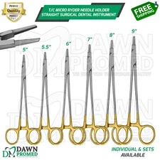 T/C Micro Ryder Needle Holder Tungsten Carbide Straight Surgical Inst German Gr