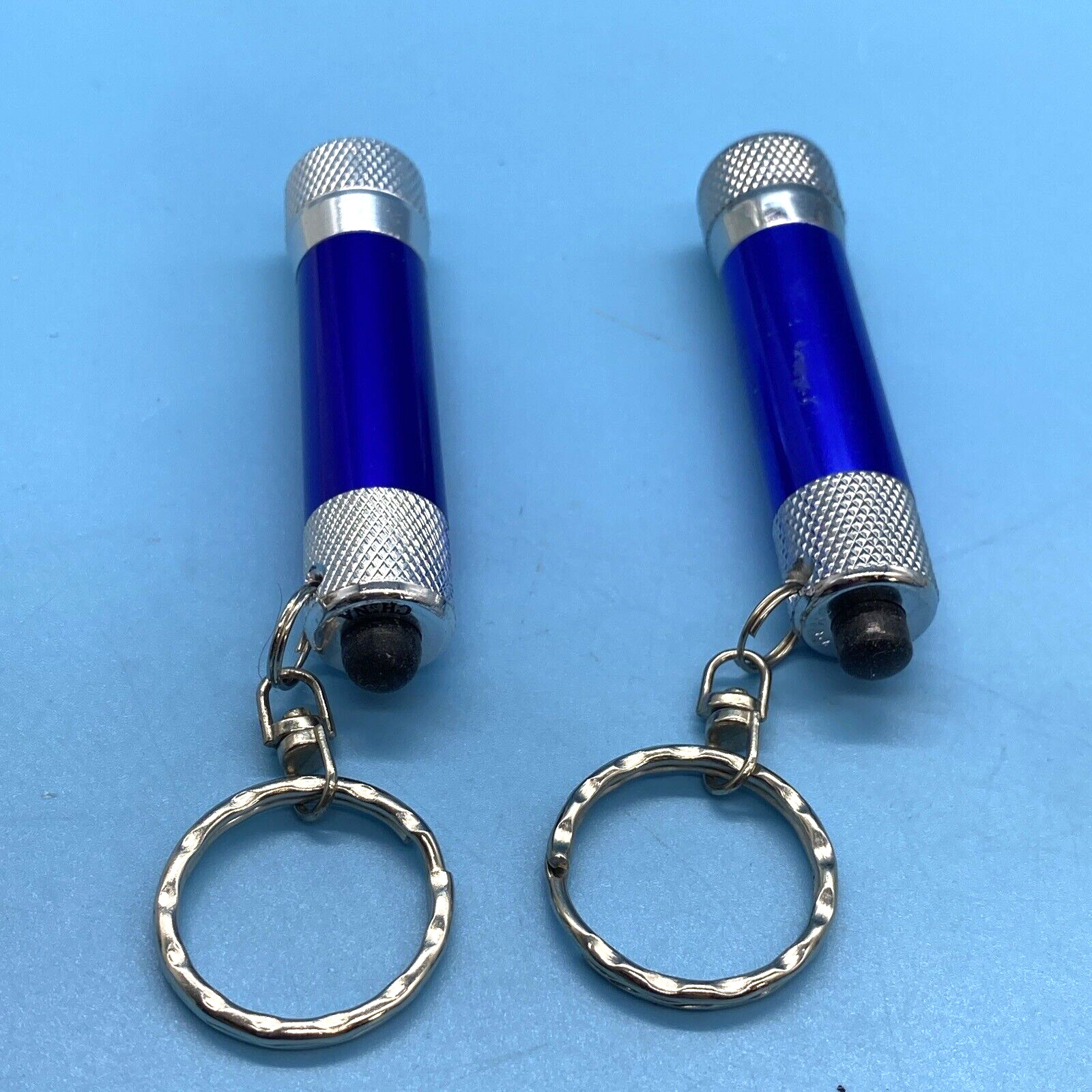 2 Mini LED Collectable Flashlights Keychains Adve… - image 8