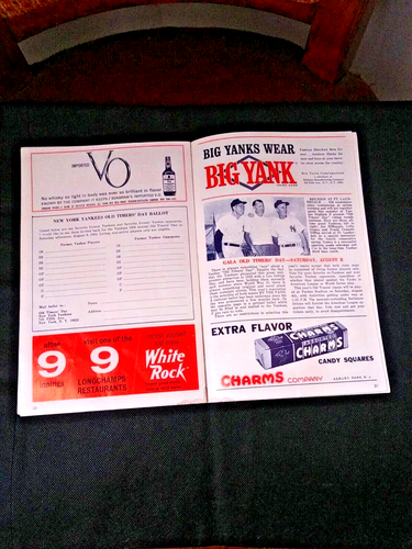 1964 NY YANKEES OFFICIAL PROGRAM & SCORECARD,MICKEY MANTLE 3 Hits,2 TKT STUBS - Picture 19 of 24