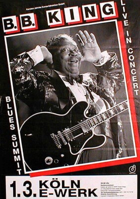 B. B. KING rares Konzertplakat von 1996