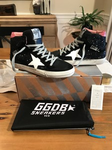 golden goose 2.12 black glitter