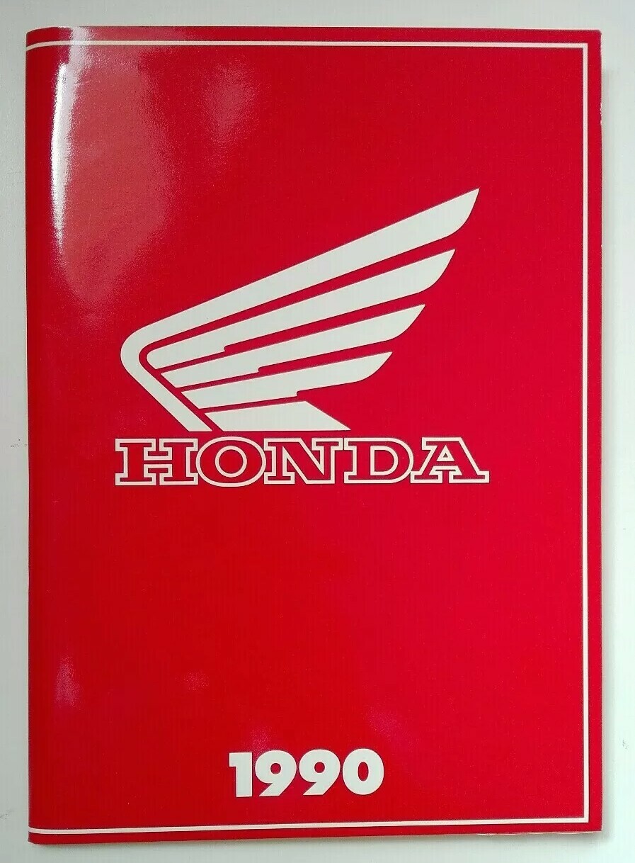 Catalogue moto Honda 1990 souvenir pour collectionneur de guide vintage