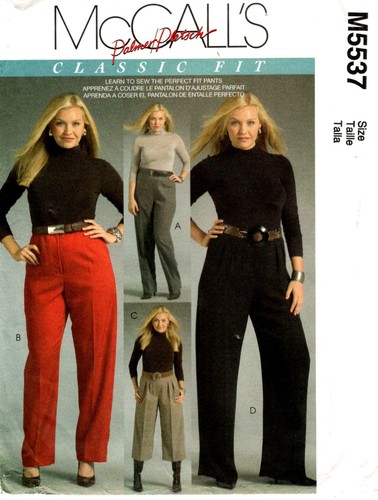 McCall s M5537 Pants Plus Womens Palmer Pletsch Sewing Pattern Uncut mccall-s-m5537-pants-plus-womens-palmer-pletsch-sewing-pattern-uncut