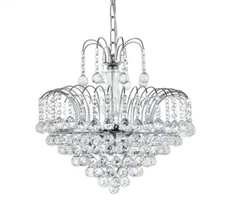 Modern Clear Crystal&Glass Pendant Lamp Rain Droplets Chandelier