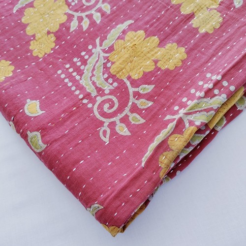 Vintage Patchwork Throw 55 x 85 Hippie Blanket Sofa Decor Bedspread Kantha Quilt - Picture 2 of 7