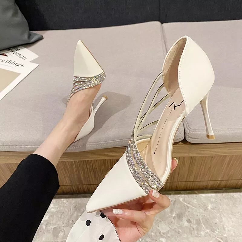High hotsell heels rhinestones