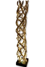 Holz Stehlampe Liane 175 cm Treibholz Wurzelholz shabby vintage Lampe Leuchte