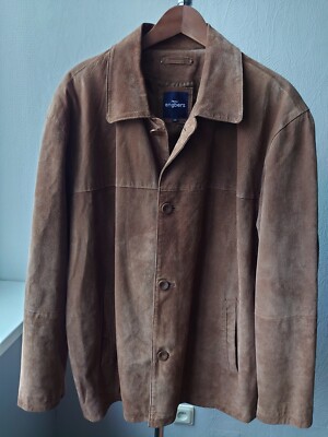 Vintage Engbers Sweden Men s Brown Leather Suede Coat Jacket Size EU54/US/UK44