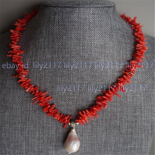 Nature Red Coral Irregular Gem 14-20mm 