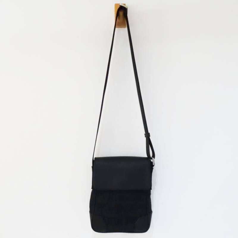 バッグ 00s EMPORIO ARMANI leather shoulder bag S02-k078 EMPORIO ARMANI Logo allover canvas/leather shoulder bag