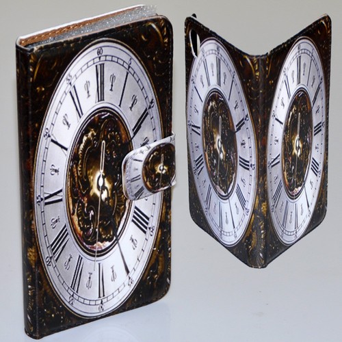 Para iPhone 16 15 Plus Pro Max - Funda Cartera Teléfono Estampado Reloj Vintage - Imagen 6 de 9