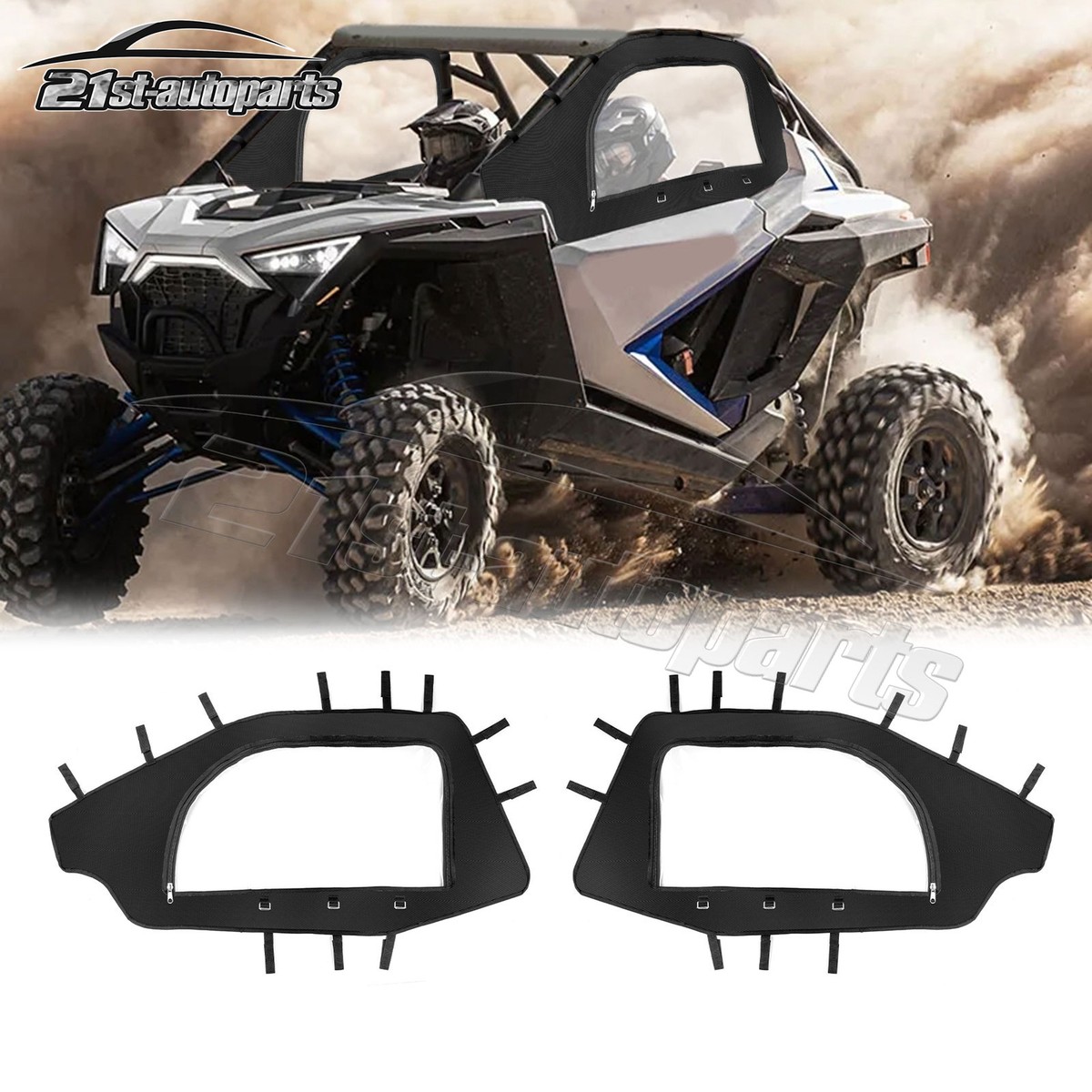 Upgraded Soft Upper Door Cab Enclosure Set for Polaris RZR PRO R