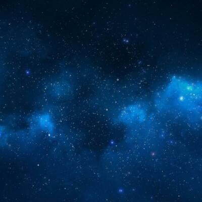 Playmats.eu - Blue Nebula One-sided rubber Play Mat - 36x36 inches