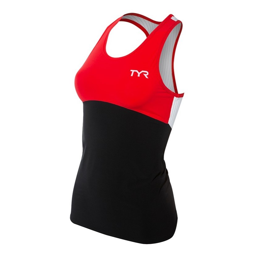 Женская майка TYR Carbon Tri Tank - 2023 15890₽
