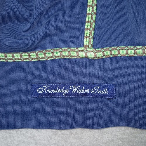 Robert Graham Jacke mit durchgehendem Reißverschluss Herren XL Strick Baumwolle Bartolomeo marineblau Pullover - Bild 13 von 24
