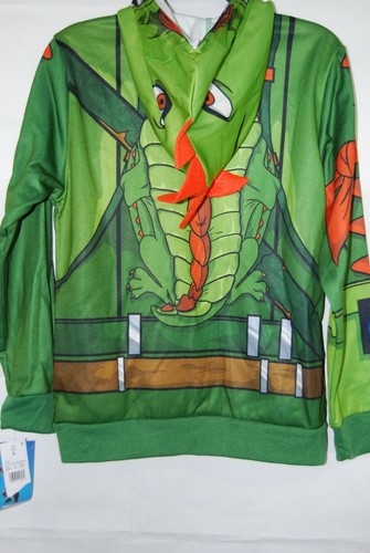 Fortnite Boys I AM REX Máscara con Cremallera Completa Chaqueta con Capucha Verde Coleccionable Talla L Nueva con Etiquetas - Imagen 6 de 7