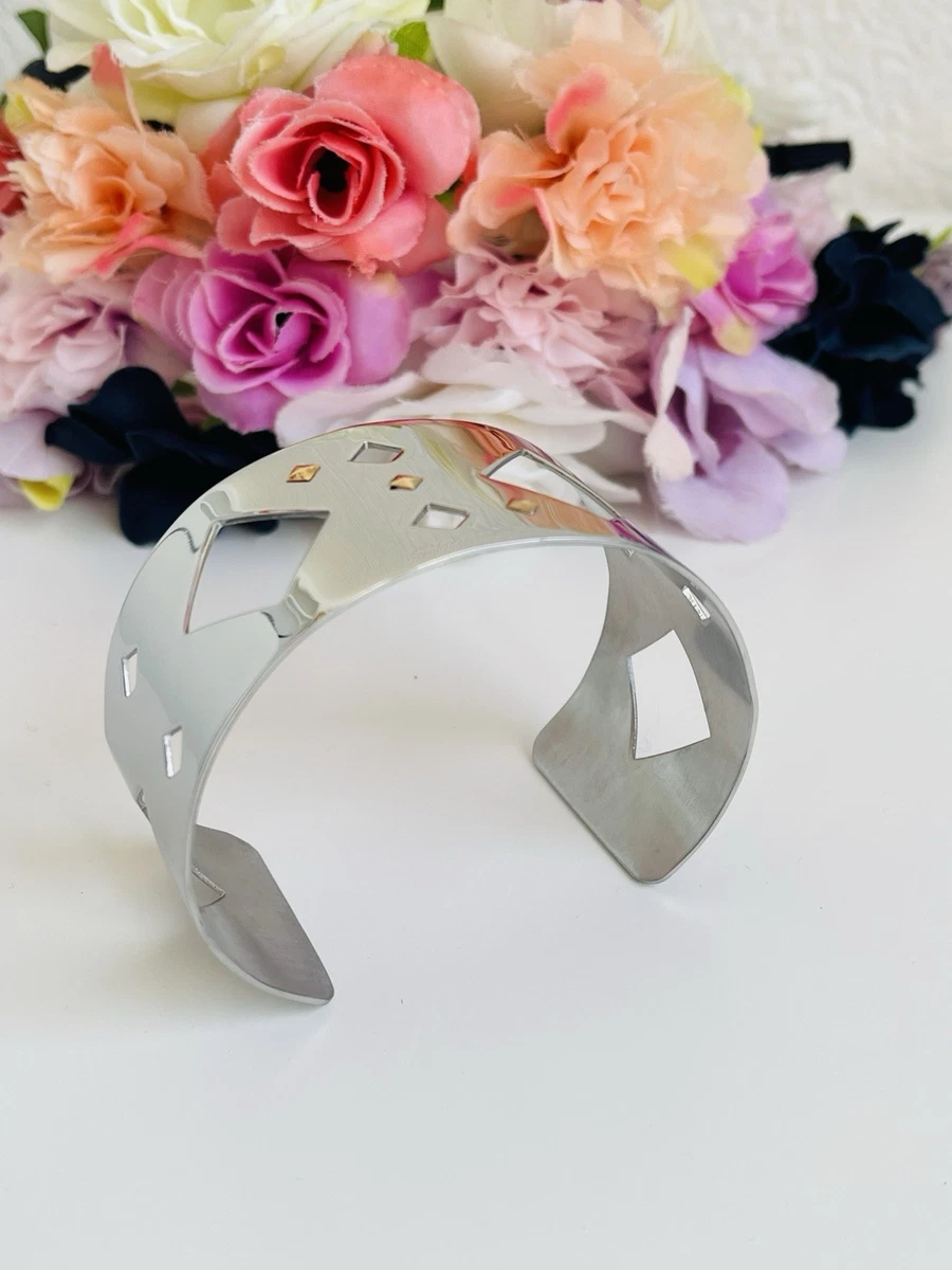 NKlaus Bracciale Donna Argento 925 | Catena Piatta E Attorcigliata | Lunghezza 19 Cm | Larghezza 2,82 Mm