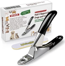 Dog Cat Pets Nail Clippers,Sharp Stainless Steel Blade, Sturdy Non Slip Handles
