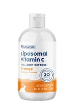 NativePath Liposomal Vitamin C 500mg - Amla Extract - Orange Flavor, 30 Servings