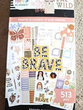 Happy Planner 2025-2026 Painted Blossoms Value Pack Planner Stickers  513 Pcs 