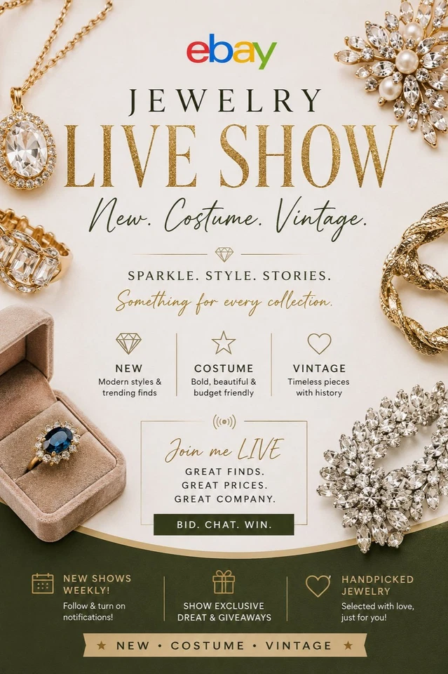 Vintage & Costume Jewlery LIVE
