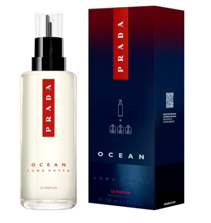 PRADA Luna Rossa Ocean Le Parfum Ricarica Uomo 150ml – Profumo Intenso e Marino