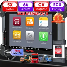 2025 Autel MaxiSYS CV MS908CV II Heavy Duty Diagnostic Scanner Tool All System