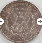 1886-P Morgan Silver Dollar – TOP 100 VAM-1A1 "Line in 6" & Clashed E  Choice BU