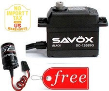 Savox 1268SG-BE Black Edition High Torque Digital Servo + FREE Glitch Buster