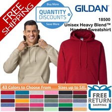 Gildan Unisex Heavy Blend Classic Hooded Sweatshirt Pocket Up To 5XL 18500 a