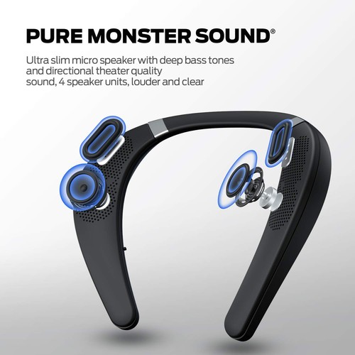 Boomerang Neckband Bluetooth Speaker, Neck Speaker Bluetooth Wireless, 12H Pl... - Picture 2 of 7